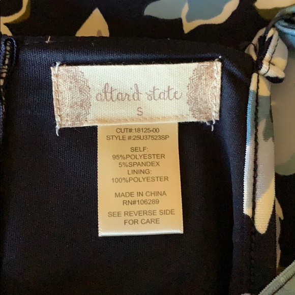 Altar’d State Navy Swing Dress with Floral Pattern - Picture 6 of 8